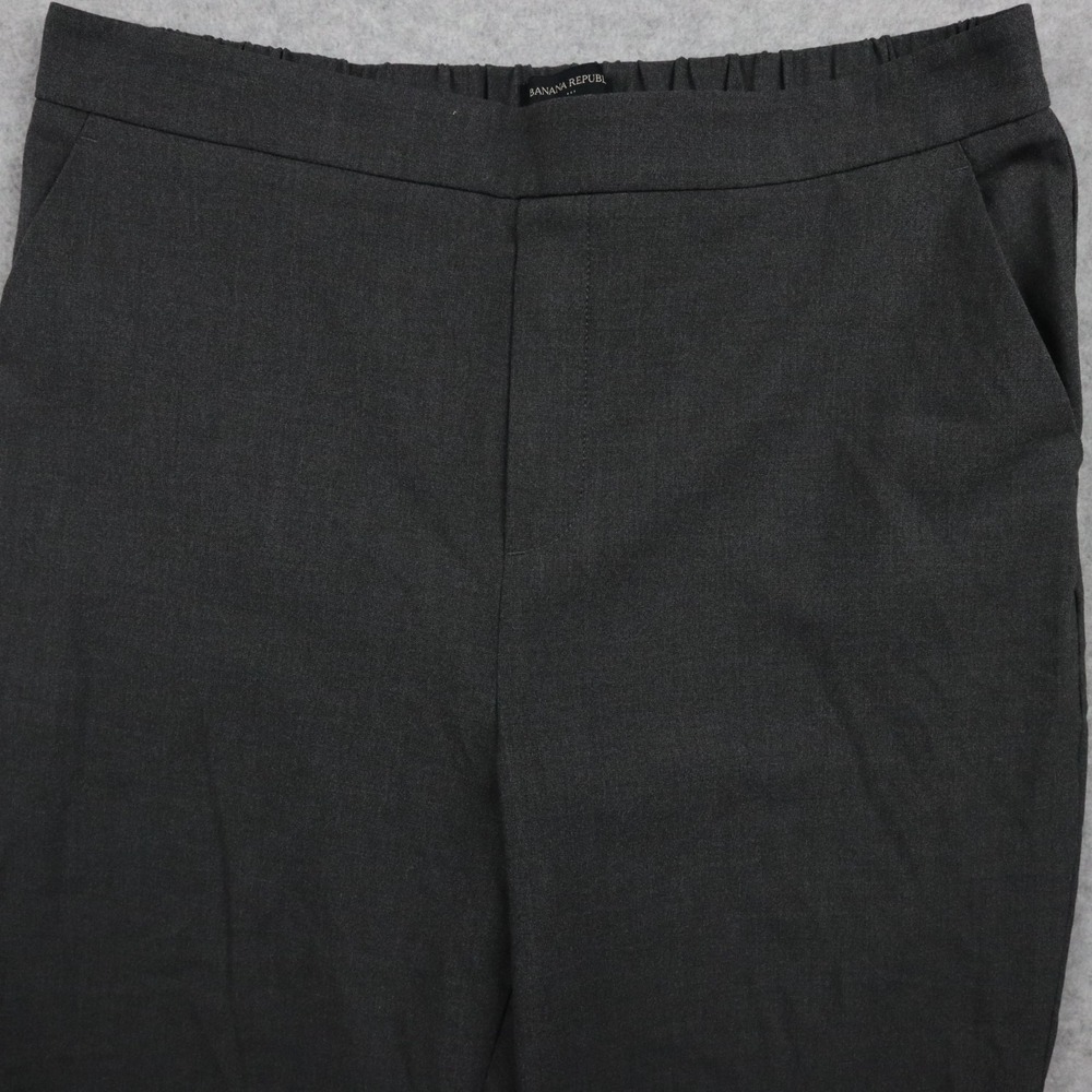 Banana Republic Pants Womens 14 Hayden Ankle Pull-On Dress Elastic Waist Gray - Picture 2 of 10